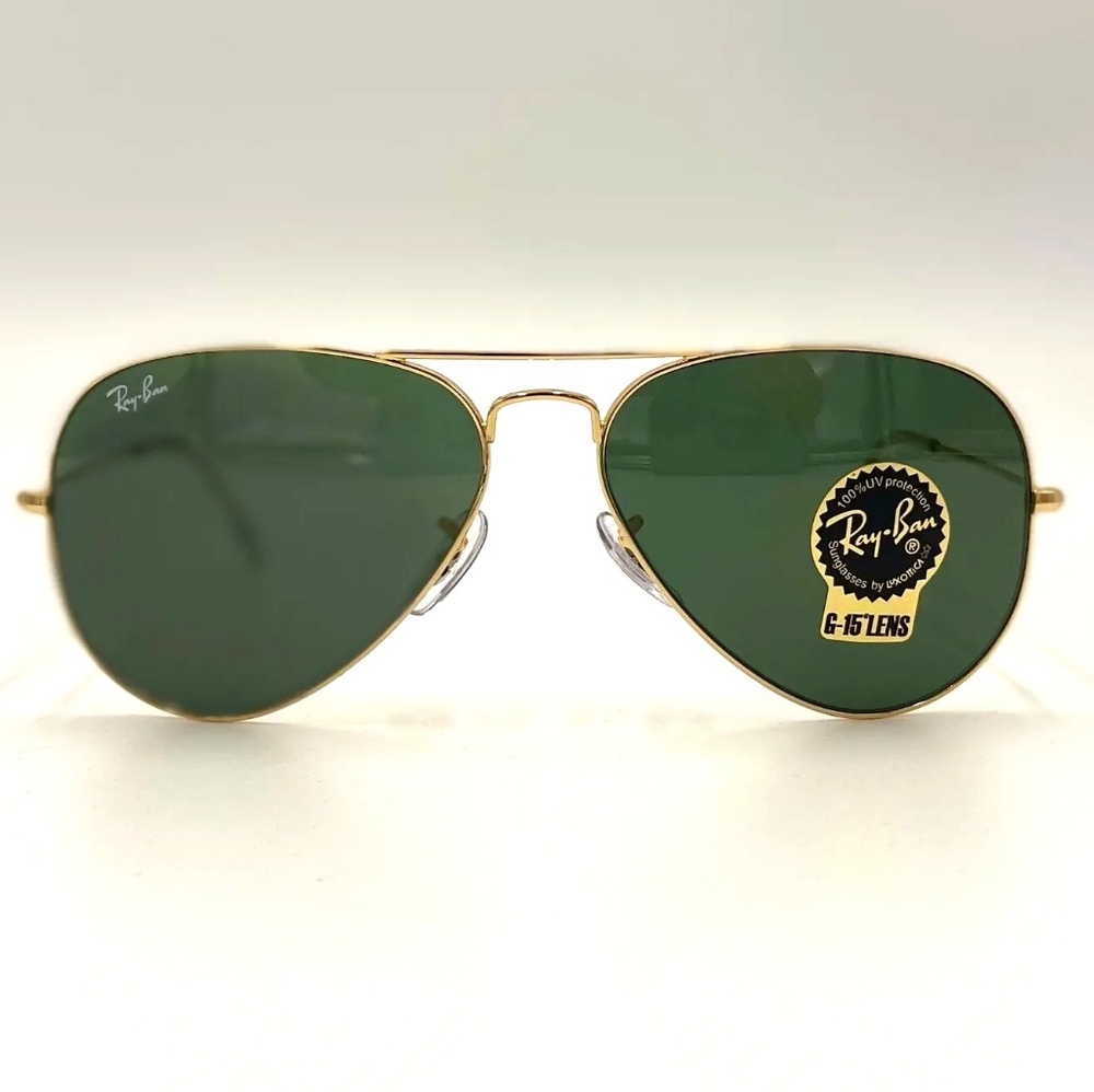 Ray Ban Aviator Green RB3025 G15 New - Picture 4 of 11